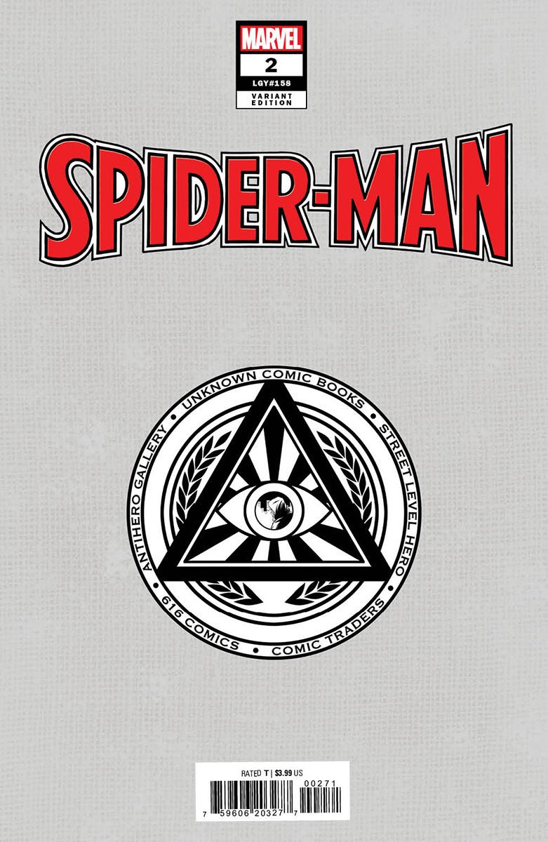 SPIDER-MAN #2 UNKNOWN COMICS JAY ANACLETO EXCLUSIVE VIRGIN VAR (11/09/2022) - FURYCOMIX