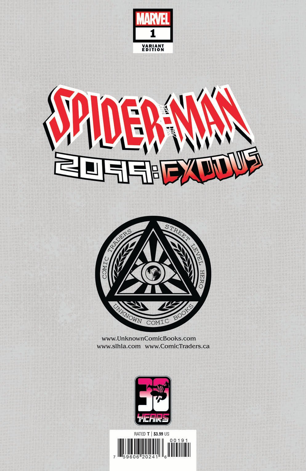 SPIDER-MAN 2099: EXODUS #1 UNKNOWN COMICS ALAN QUAH EXCLUSIVE VIRGIN VAR (05/25/2022) - FURYCOMIX