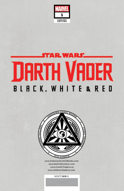 STAR WARS: DARTH VADER - BLACK, WHITE & RED #1 UNKNOWN COMICS KAARE ANDREWS EXCLUSIVE VAR (04/26/2023) - FURYCOMIX