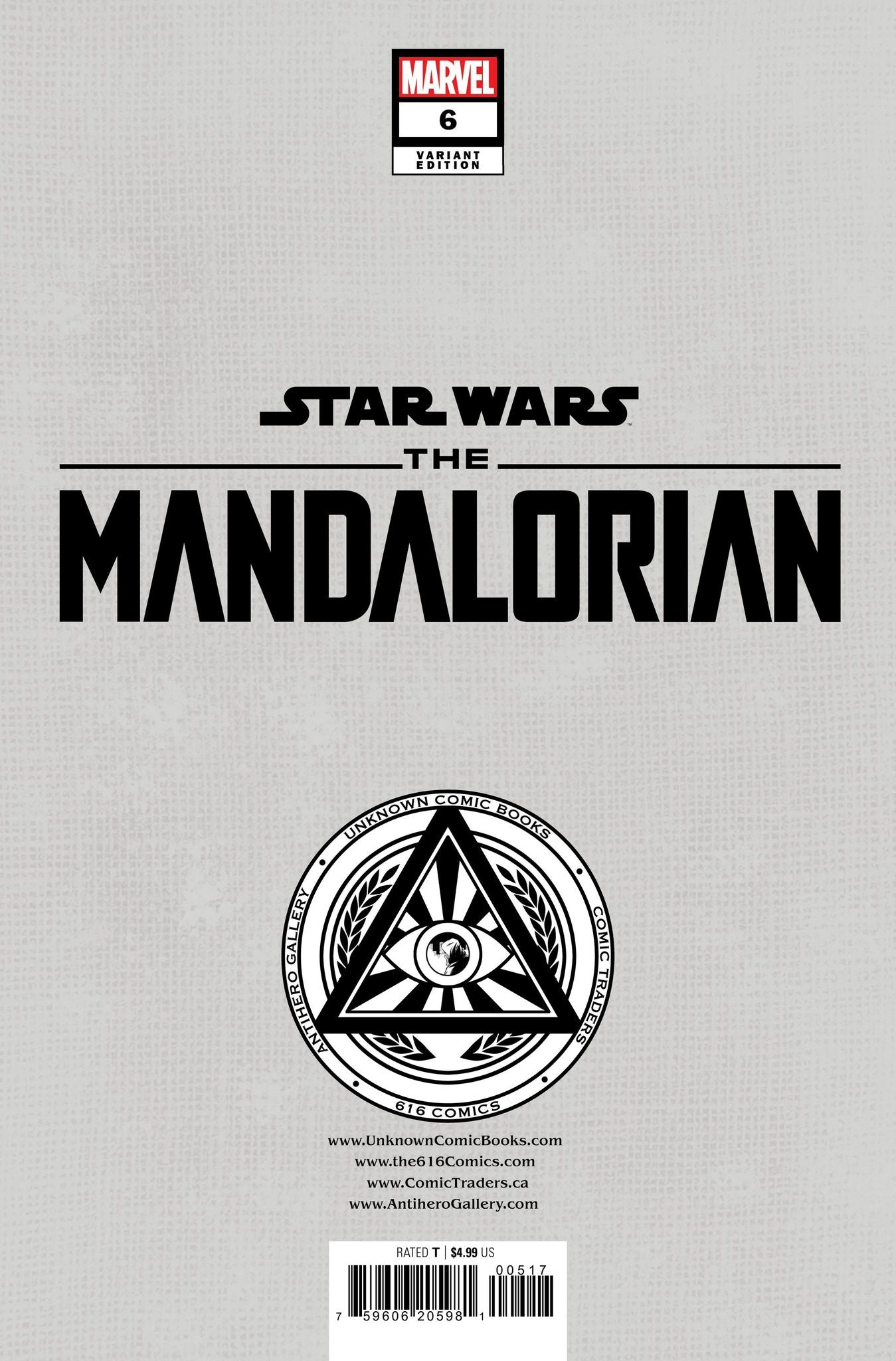 Star Wars The Mandalorian Season 2 6 Unknown Comics Kaare Andrews Ex Furycomix 