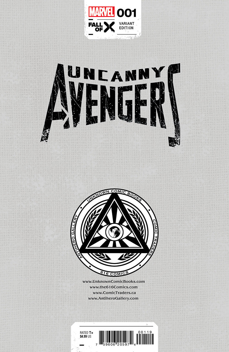UNCANNY AVENGERS #1 [G.O.D.S., FALL] UNKNOWN COMICS R1C0 EXCLUSIVE VAR (08/16/2023) - FURYCOMIX