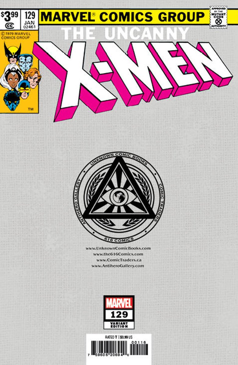 XMEN 129 FACSIMILE EDITION UNKNOWN COMICS NATHAN SZERDY EXCLUSIVE VA